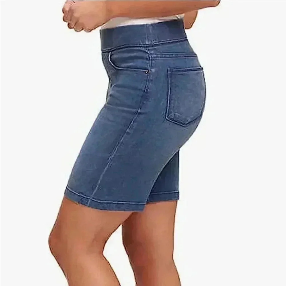 DKNY Jeans Women's Comfort Stretch Pull-On Bermuda Short - Picture 8 of 8